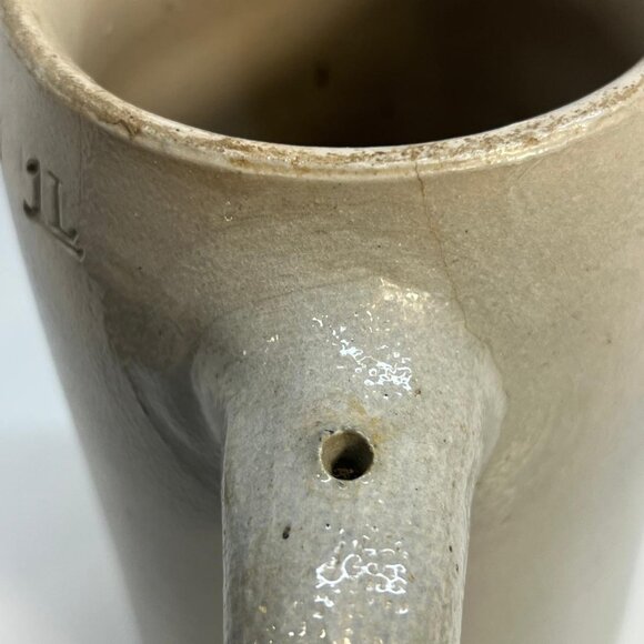 HB Hofbrauhaus Munich 1L German Beer Stein Gray Blue Stoneware Mug Ceramic - Picture 4 of 5